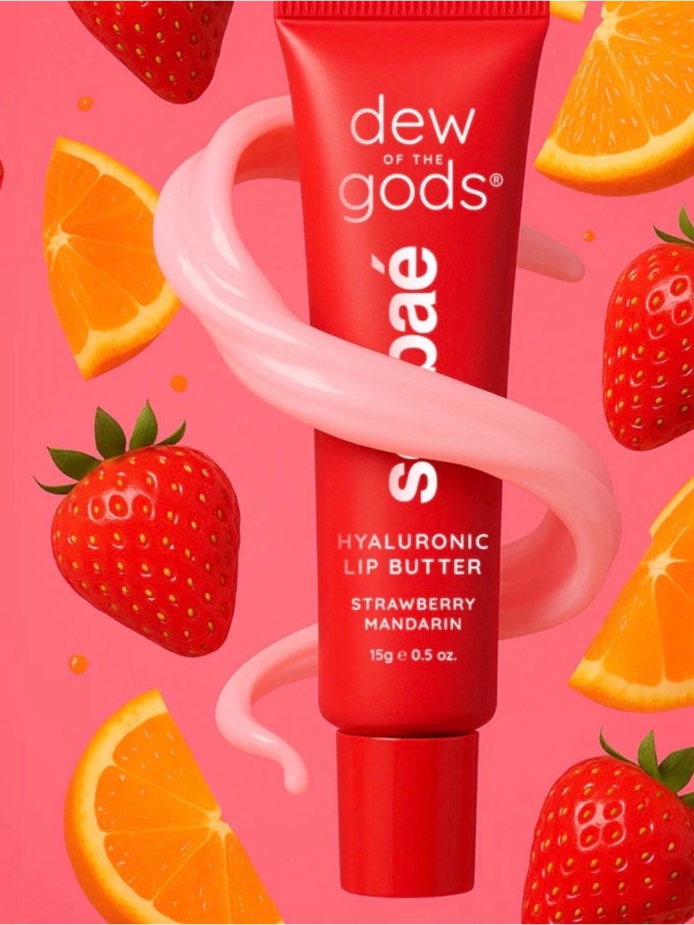 Dew of the Gods Strawberry Mandarin Hyaluronic Lip Butter